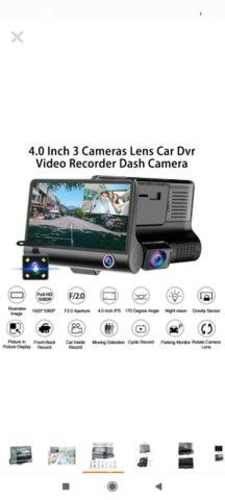 Cámara Para Auto 3 En 1 Frontal Trasera Y Tablero