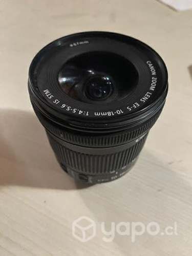 Lente canon 10-18 mm EF