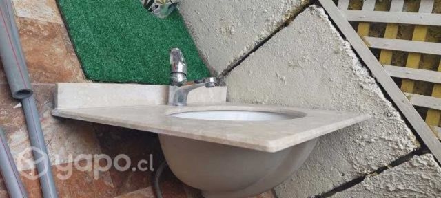 Lavamanos mármol con llave