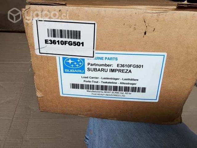 Barras porta equipaje Subaru Impreza.