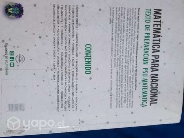 Texto para preparación PSU Matematicas