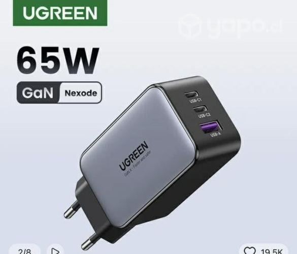 Cargador de 3 entradas UGreen