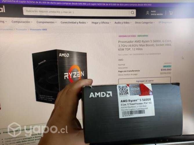 Procesador AMD 5600X + FAN