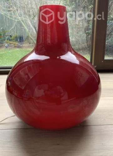 Lámpara sobremesa roja decorativa