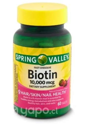 Biotina 10.000 Mcg Fast Dissolve | 60 Tab.Frutilla