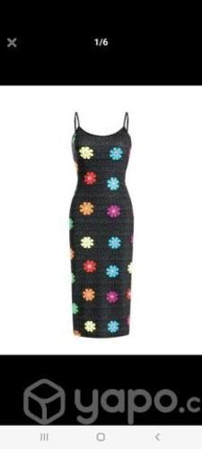 Vestido con flores Nuevo talla M/L ajustado