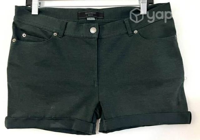 Short Elasticado Marca Basement Talla L Gris