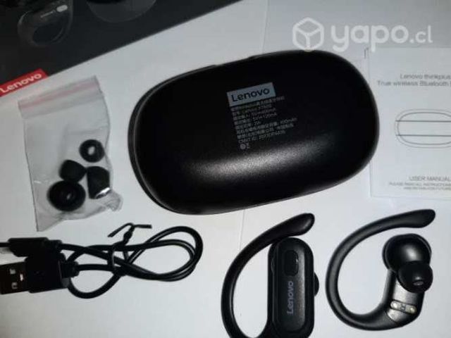 Audífonos Bluetooth Lenovo XT60 Negros Nuevos