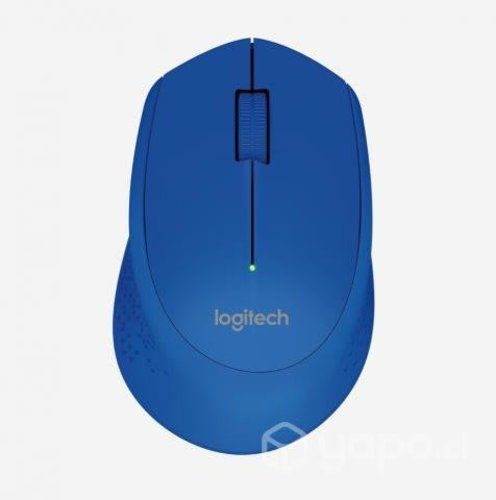 Mouse Wireless Logitech M280, colores azul y rojo
