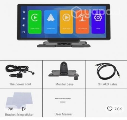 Pantalla touch para auto.