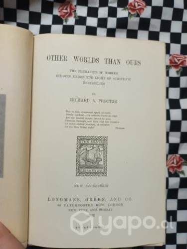 Libros del astrónomo Richard A. Proctor año 1904