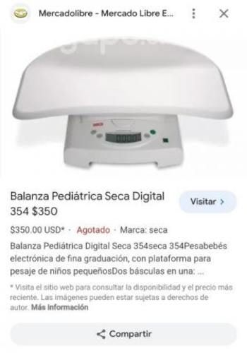 Pesa digital pediátrica para bebé nueva