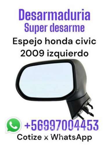 Espejo Honda Civic año 2009 izquierdo