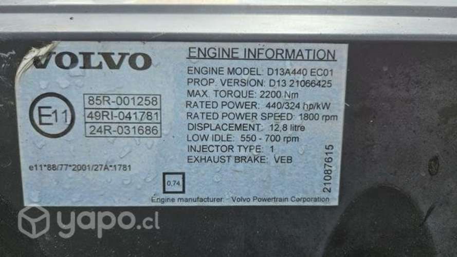 Motor Volvo D13A