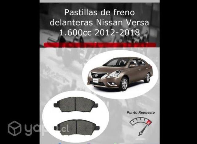 Pastilla freno Nissan Versa 2012 a 2018