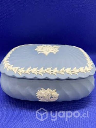 Antiguo joyero WEEDGWOOD inglés c 1940 impecable