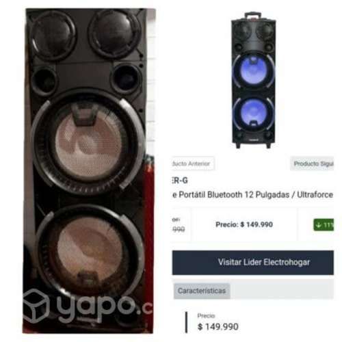 Parlante portátil bluetooth Master G