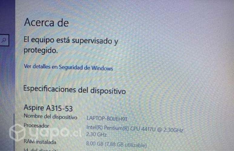 Notebook Acer Aspire