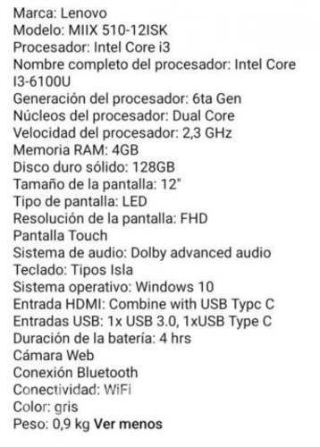 Lenovo Ideapad Miix 520