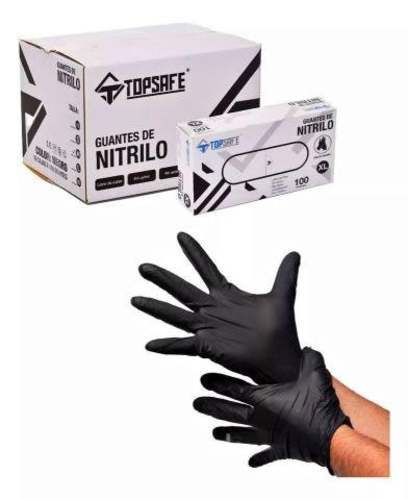Guantes de nitrilo negro