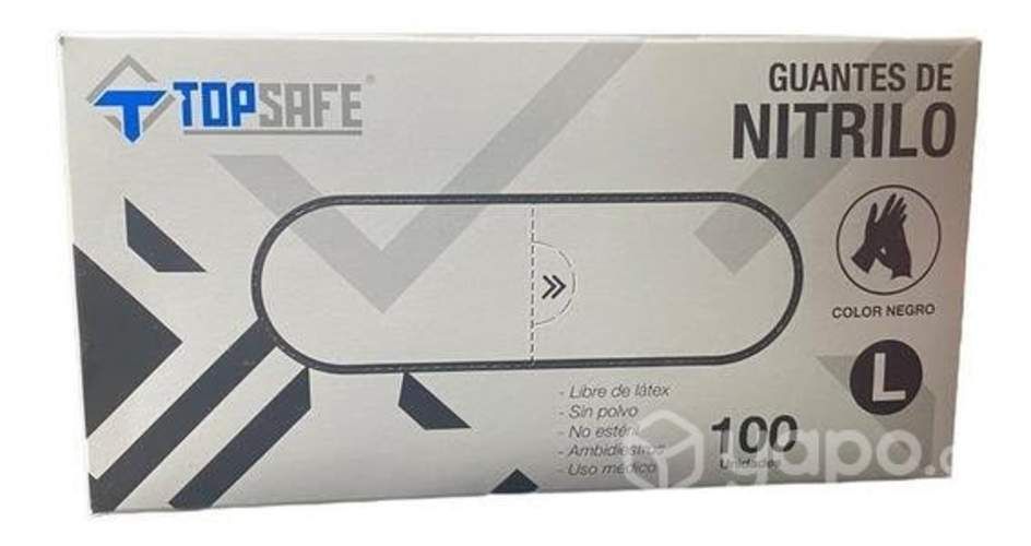 Guantes de nitrilo negro