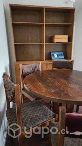 Estante con biblioteca modular