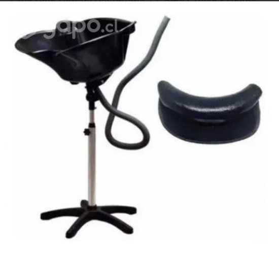 Lava Pelo Portatil Peluqueria + Goma Cuello Silico