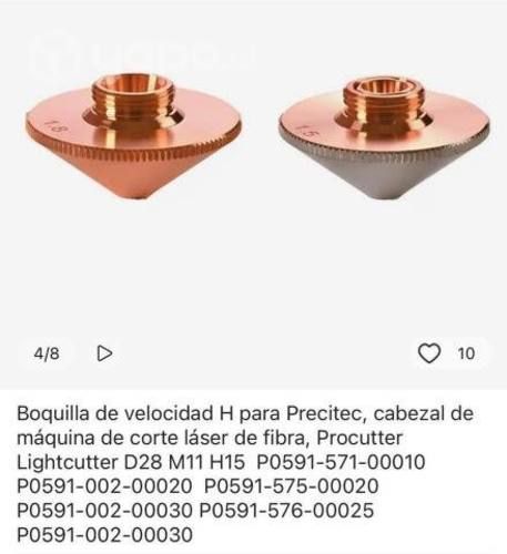 Boquilla de máquina de corte