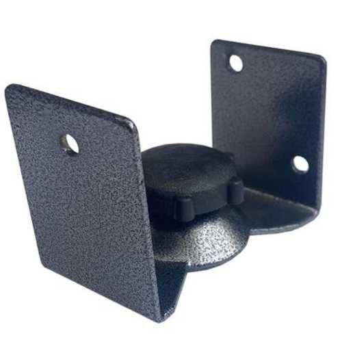 Soporte parlante a muro (2 uni.), negro plata. ato