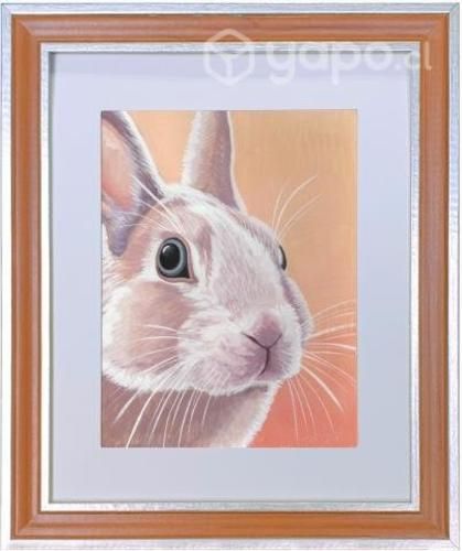 Pintura de acuarela enmarcada