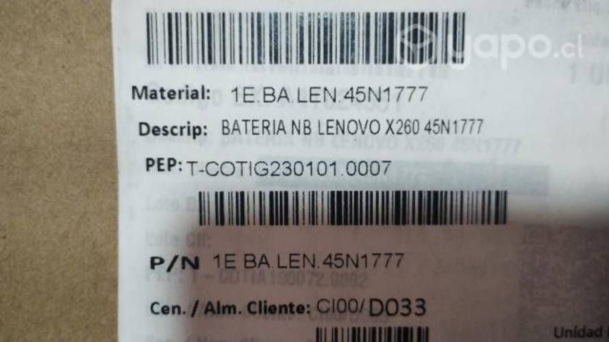 Betería Original Lenovo Thinkpad x240 240s X260