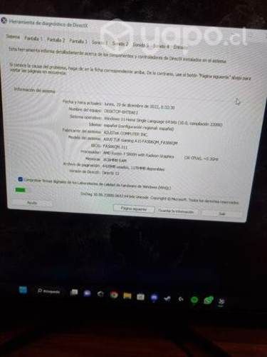 Asus rtx 3060 rizen 7 como nuevo