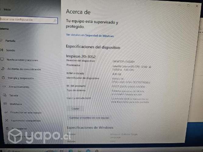 Escritorio y computador