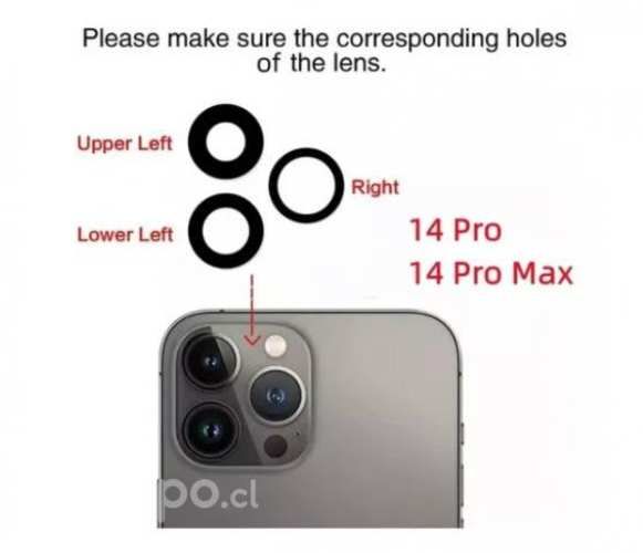 Lente Cámara Trasera Para iPhone 14 Pro Max