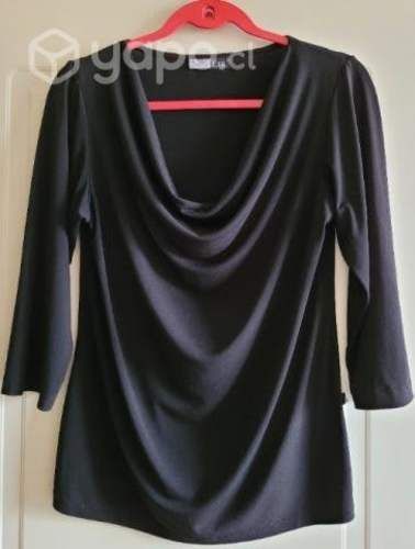 Blusa negra manga 3/4 talla XL