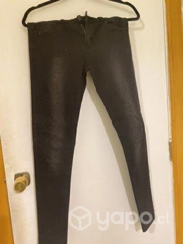 Jeans negro con brillos
