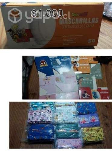 50 Mascarillas de 3 capas