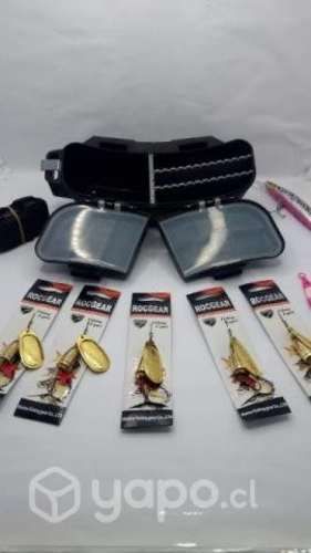 Pesca caja de pesca a ls cintura nuevas con spiner