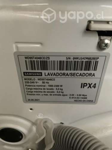 Lavadora-secadora samsung 9.5-6 kg