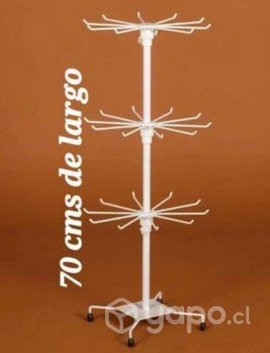 Exhibidor giratorio de mesa 3 niveles