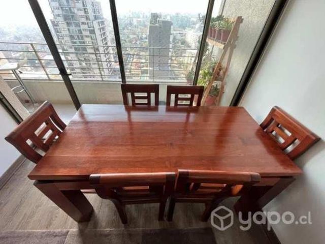 Mesa Comedor 100% Madera Maciza + Sillas