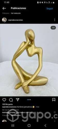 Decoración hombre pensando