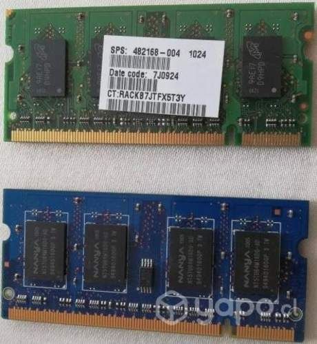 Memorias Ram DDR2 1GBx2 Nanya/Micron