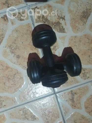 Set de mancuernas 5 KG + Plancha de abdominales