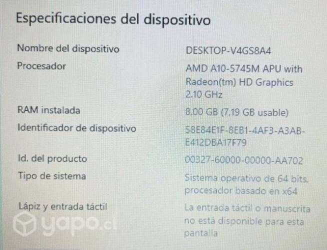 Notebook computador HP pavileon