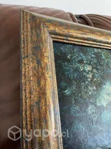 Cuadro original pintado sobre loza