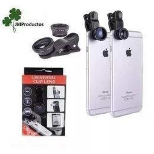 Lente Ojo De Pez 3 En 1 Universal Celular Monopod