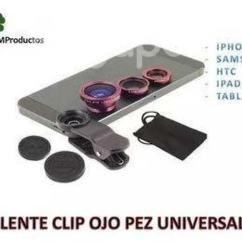 Lente Ojo De Pez 3 En 1 Universal Celular Monopod