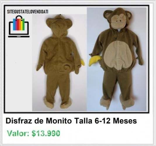 Disfraz de Mono Monito con Banana