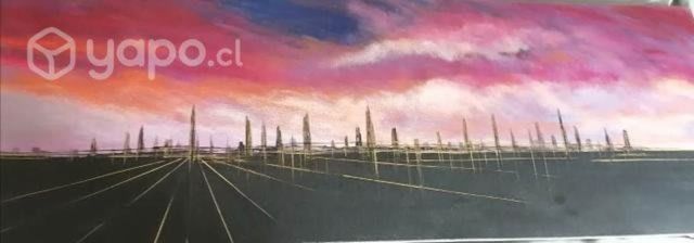 Cuadro canvas pintor chileno de Valparaíso